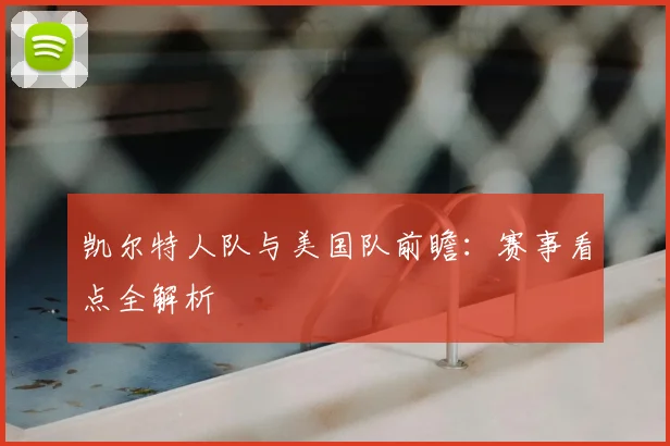 凯尔特人队与美国队前瞻:赛事看点全解析